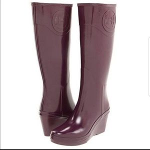 Hunter Champery Wedge Rain Boots